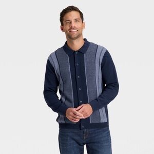 Goodfellow & Co Jacquard Full Button Polo Sweater.